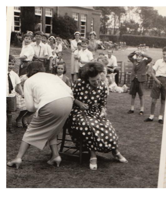 My Mum winning musical chairs