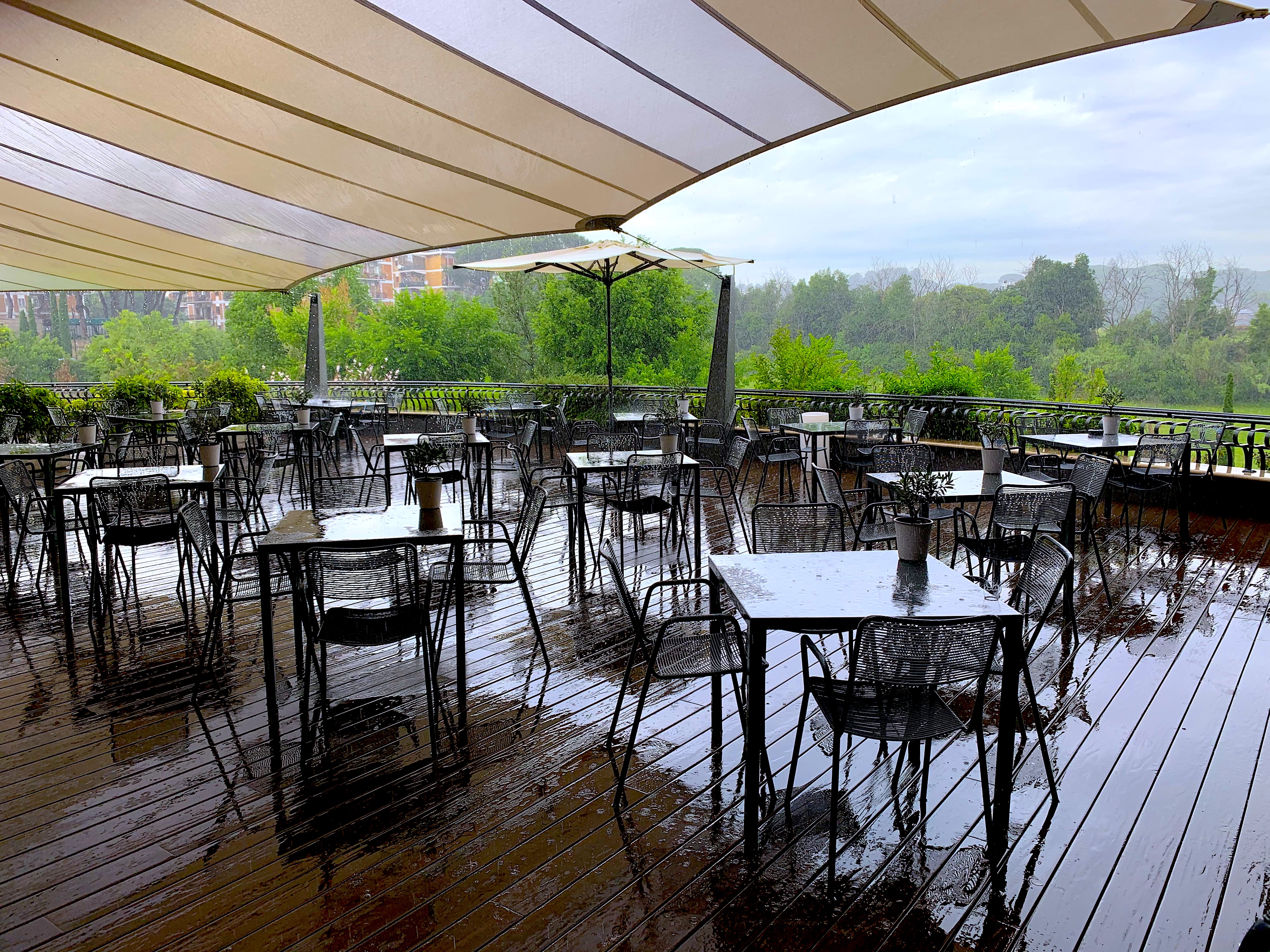 A rainy day in Rome