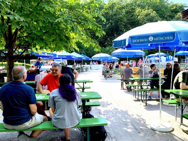 A Beer Garden in Munich