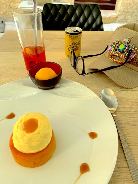 A mango dessert