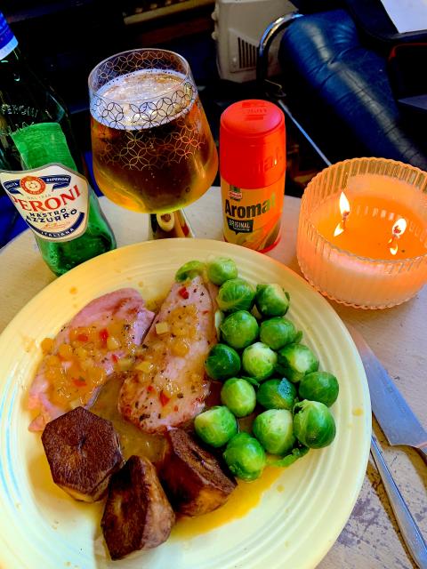 A gammon dinner