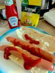 A giant French Open final hot dog