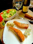 A Salmon&Stilton lunch