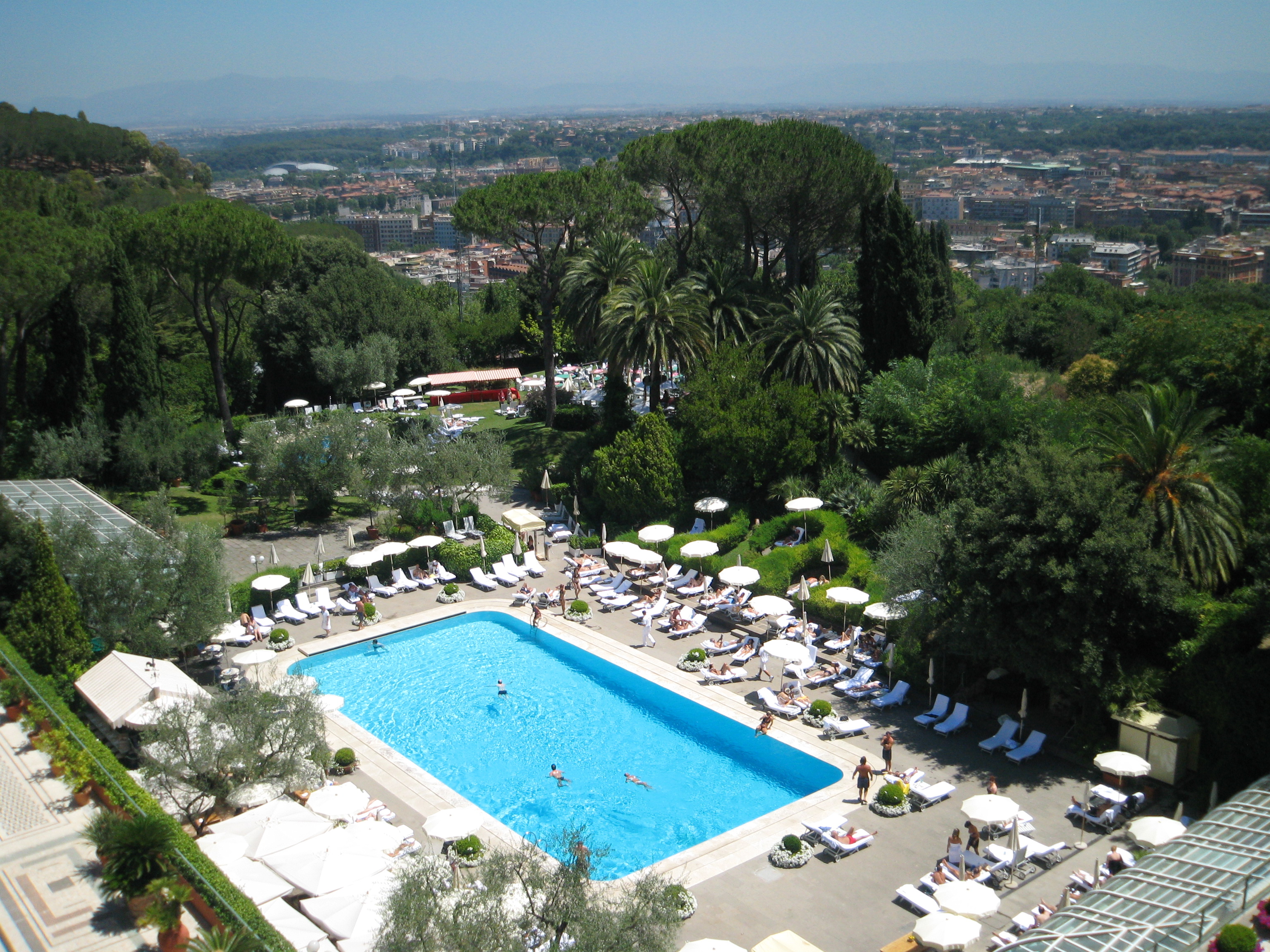 Rome from the hotel balcony