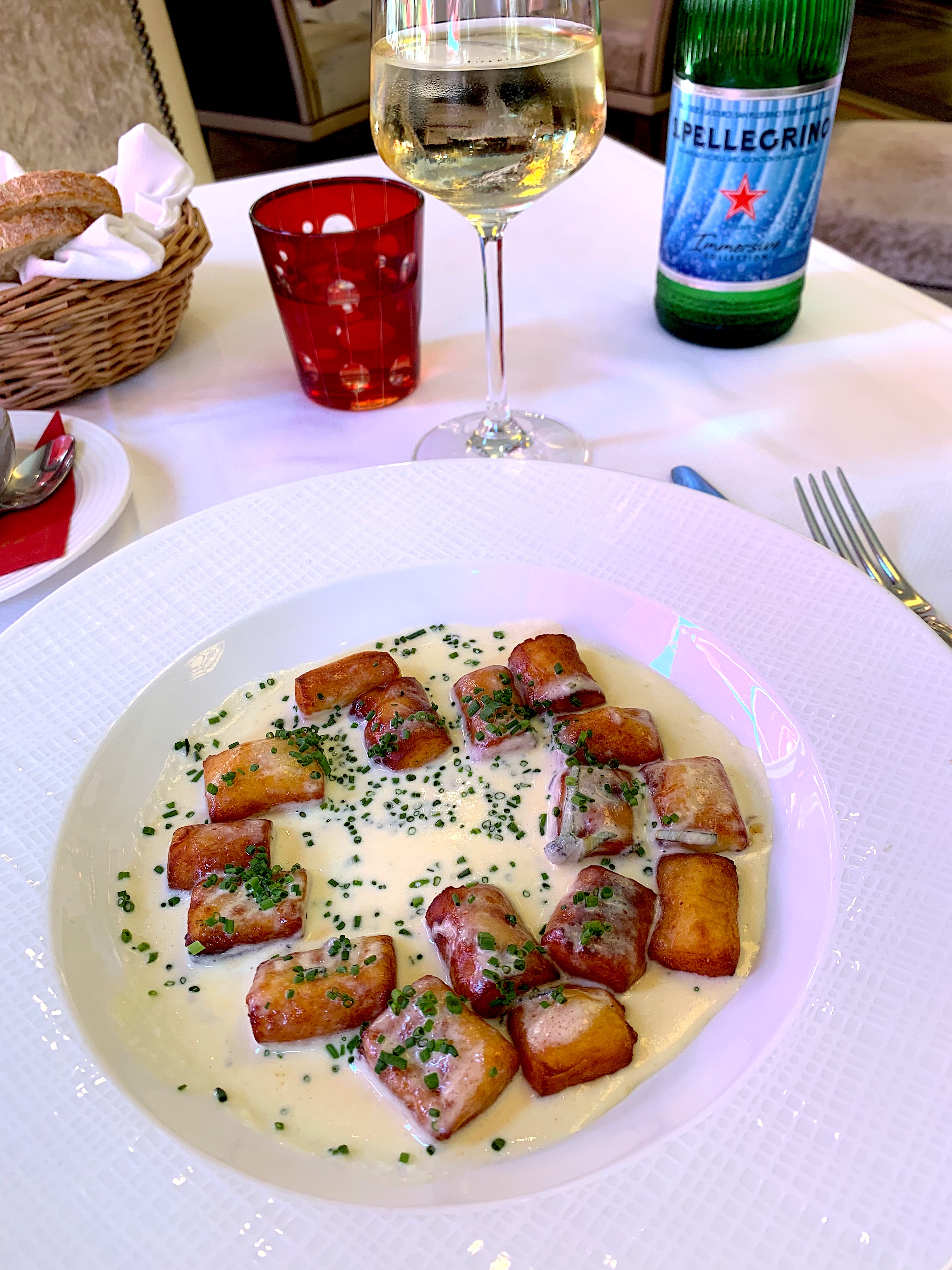 A Gnocci in Parmesan cream