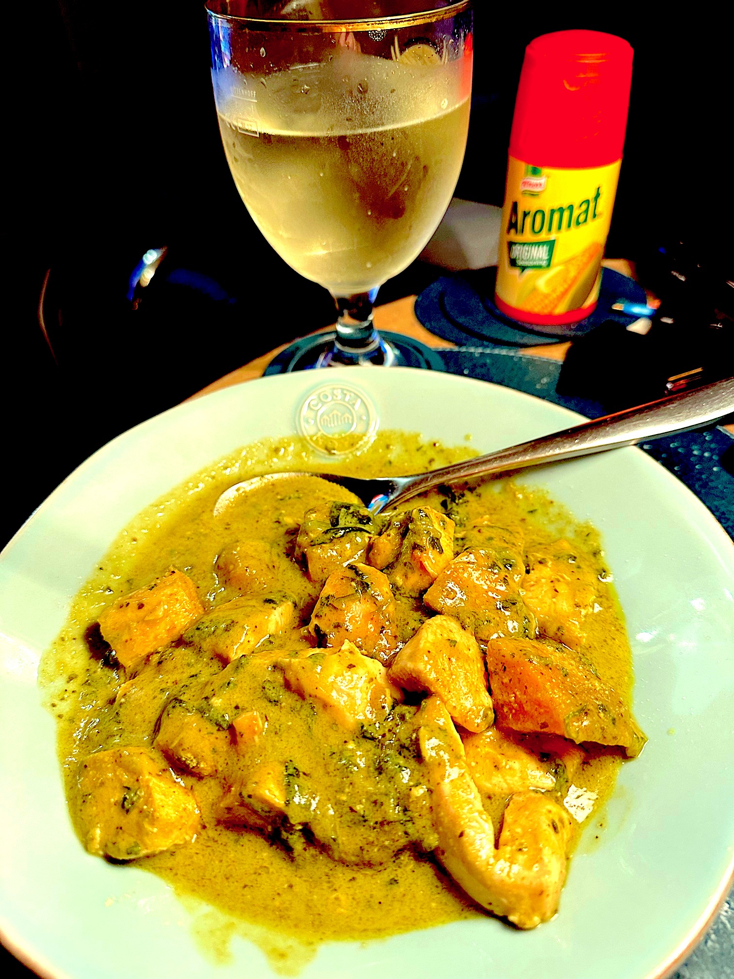 A Home Made chicken curry with pumpkin