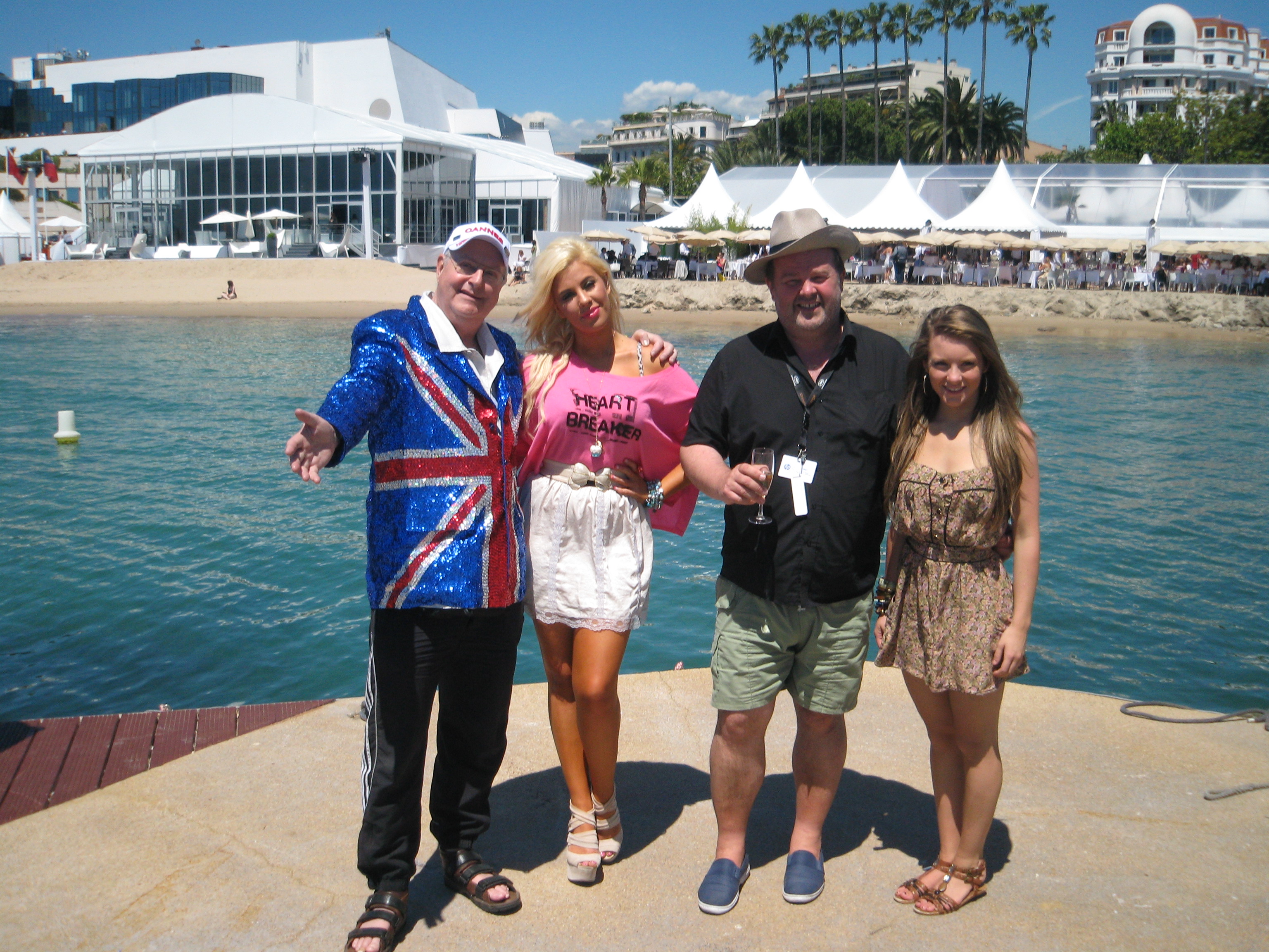 JK, Scarlett, Wiffen and Ria in Cannes