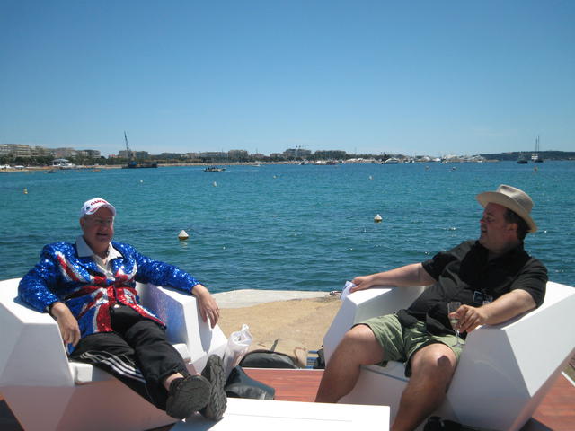 JK and Paul Wiffen in Cannes