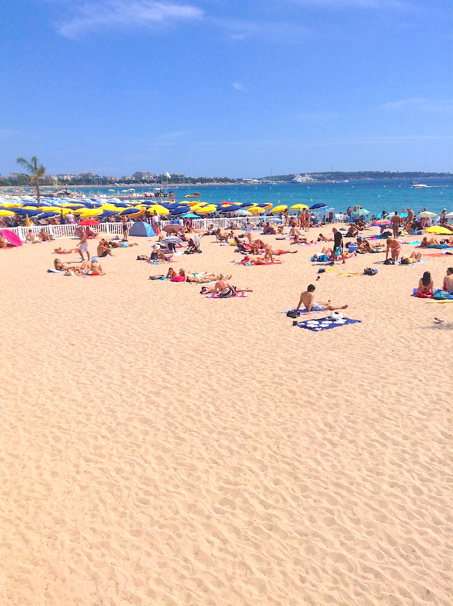 Cannes public beach