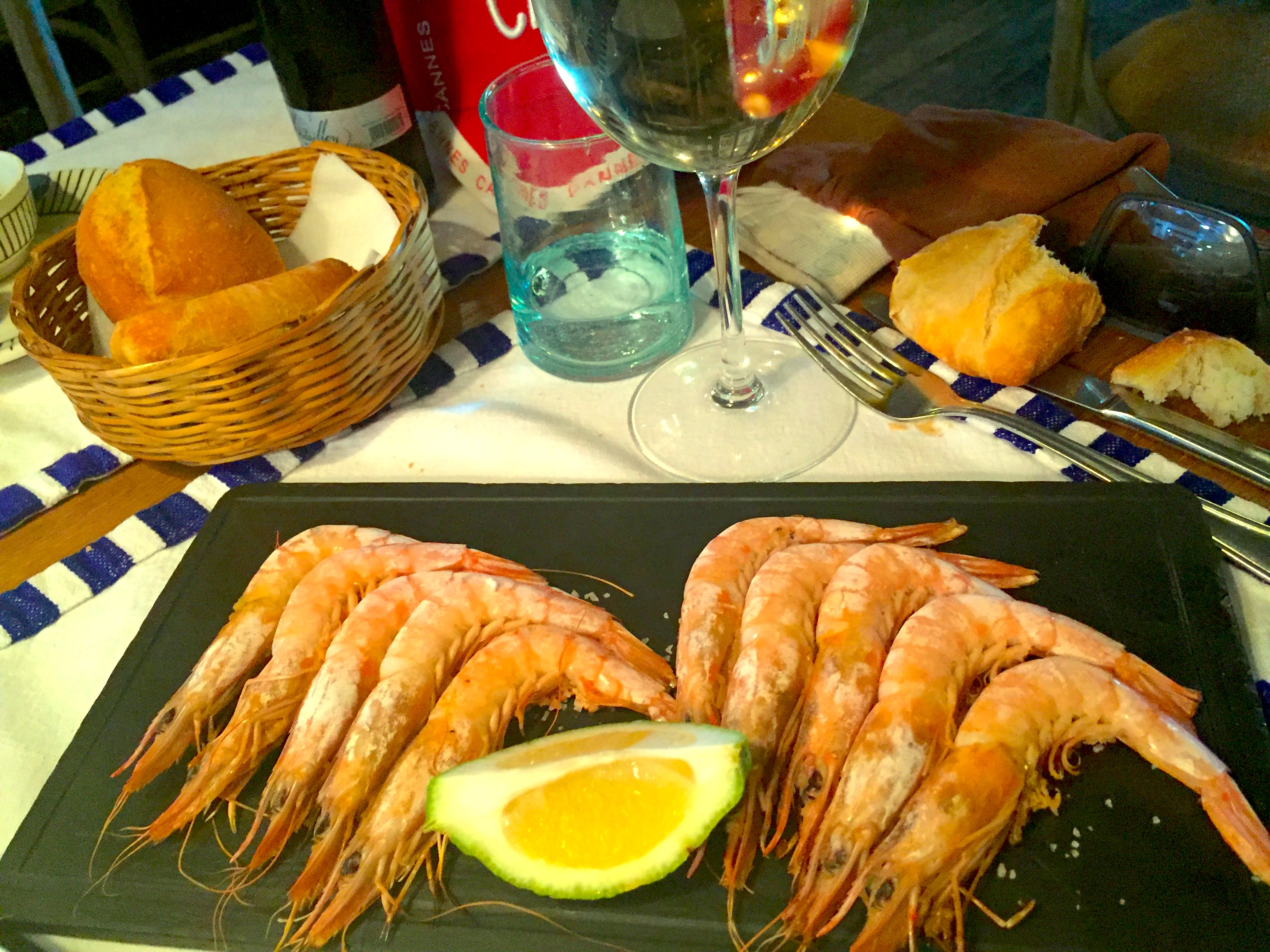 A dish of Prawns in salt and pepper