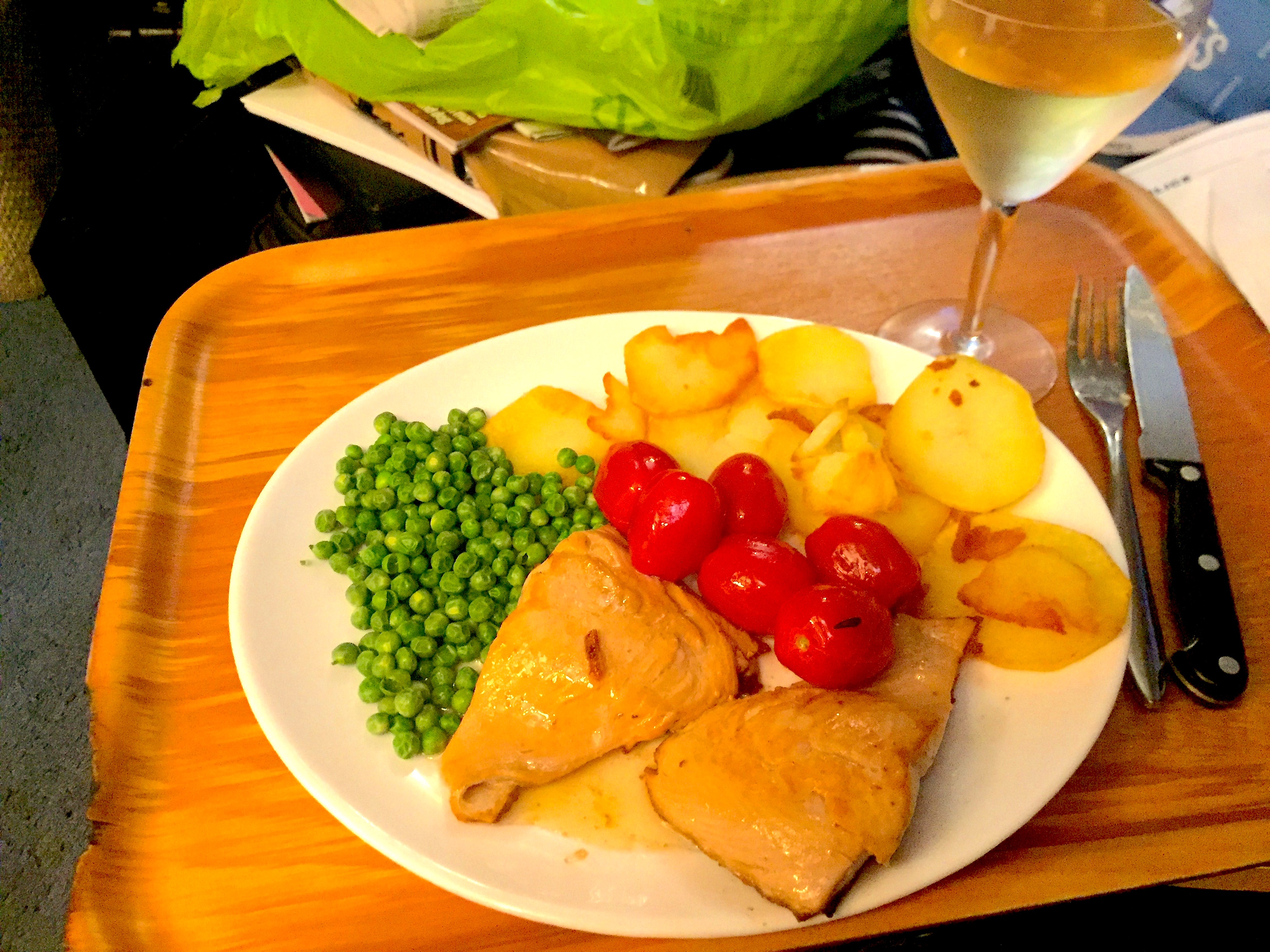 A salmon dinner