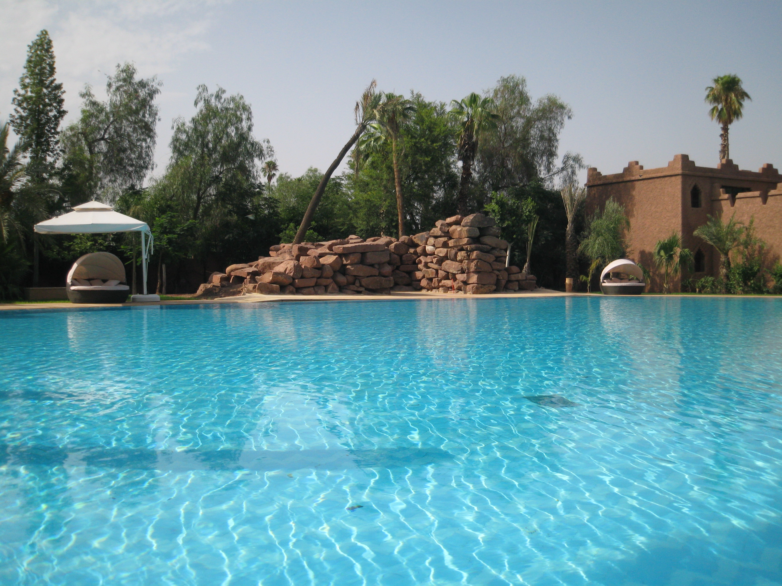 Cool, blue, huge, vast - the pool